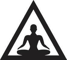 zen femme svart yoga kvinna logotyp vektor lugn silhuett vektor design med yoga kvinna