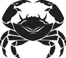 oceanisk överherre vektor krabba emblem strandlinje trogen krabba vektor