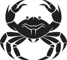 Strand Boss Vektor Krabbe Design Schale gepanzert Held Krabbe Symbol