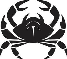 Küsten Eroberer Vektor Krabbe kratzte Kommandant Krabbe Symbol Vektor