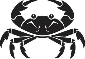 Marine Wächter Krabbe Vektor Emblem Gezeiten Triumph Vektor Krabbe Symbol