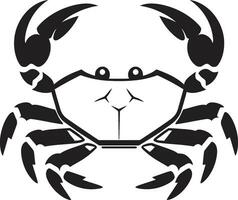 Vinka vandrare krabba emblem vektor kust besegrare vektor krabba