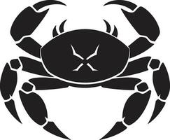 Zange Schutz Krabbe Symbol Vektor Strand Boss Vektor Krabbe Emblem