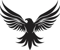 elegant Flug Profil schwarz Adler räuberisch Majestät Vektor Adler Design