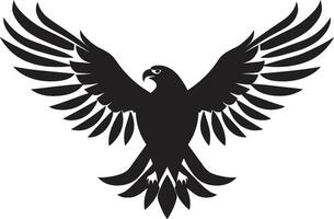 souverän Jäger Symbol Vektor Adler Symbol elegant Flug Profil schwarz Adler