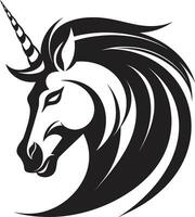 Einhorn Evolution basteln ikonisch Emblem Mystiker Symphonie kreativ Einhorn Logo vektor