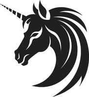 magiskt hantverk nexus konstnärlig enhörning hantverk mystiker harmoni vektor häst emblem