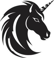 verzaubert Symmetrie Nexus vektorisiert Einhorn Designs Einhornhandwerk Evolution basteln Einhorn Emblem vektor