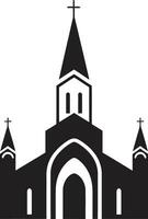 göttlich Design Kirche Logo Illustration heilig Harmonie ikonisch Kirche Bild vektor