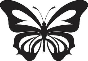 Mitternacht Fata Morgana Vektor schwarz Schmetterling Emblem verdeckt Eleganz schwarz Schmetterling Logo Symbol