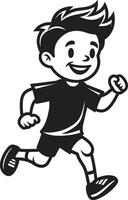 elegant Sprint Laufen männlich Personen schwarz Symbol sportlich eilen schwarz Vektor Logo zum männlich Läufer