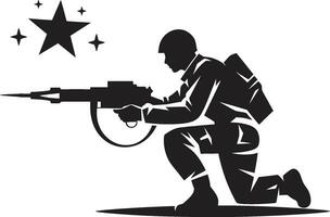 Combatblast Soldat Rakete Vektor Emblem Sprengstoffverteidiger schwarz Rakete Soldat Logo