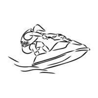 Aquabike Vektor skizzieren