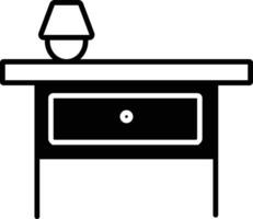 Seite Tabelle solide Glyphe Vektor Illustration