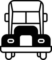 LKW solide Glyphe Vektor Illustration