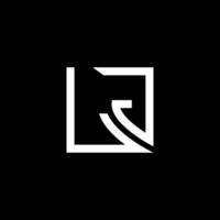 lj Brief Logo Vektor Design, lj einfach und modern Logo. lj luxuriös Alphabet Design