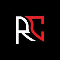 rc Brief Logo Vektor Design, rc einfach und modern Logo. rc luxuriös Alphabet Design