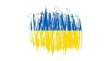 ukrainische Nationalflagge im Grunge-Stil vektor