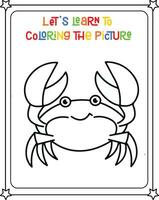 Zeichnung Vektor Bild süß Krabbe