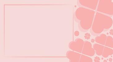 Rosa Herzen auf Sanft Rosa Farbe Hintergrund Valentinstag Tag Konzept Hintergrund Vektor Illustration