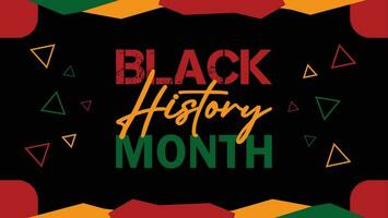 svart historia månad fira modern bakgrund vektor illustration Semester begrepp banderoller för social media, kort, posters och vykort