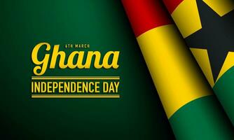 ghana unabhängigkeitstag hintergrunddesign. vektor