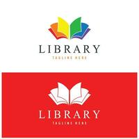 Buch oder Bibliothek Logo zum Buchhandlungen, Buch Firmen, Verlag, Enzyklopädien, Bibliotheken, Ausbildung, Digital Bücher, Vektoren