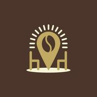 enkel logotyp av kaffe Kafé vektor
