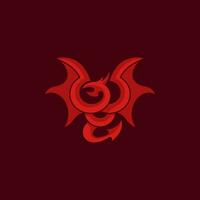 einfach Drachen Logo zum Symbol oder Symbol vektor