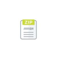 Symbol für Zip-Archivdatei vektor