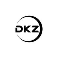 dkz Brief Logo Design, Inspiration zum ein einzigartig Identität. modern Eleganz und kreativ Design. Wasserzeichen Ihre Erfolg mit das auffällig diese Logo. vektor