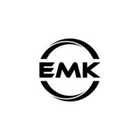 emk brev logotyp design, inspiration för en unik identitet. modern elegans och kreativ design. vattenmärke din Framgång med de slående detta logotyp. vektor