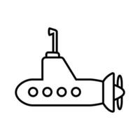 u-båt ikon vektor uppsättning. militär illustration tecken samling. armén symbol.