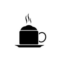 kaffe ikon vektor. varm dryck illustration tecken. te symbol eller logotyp. vektor