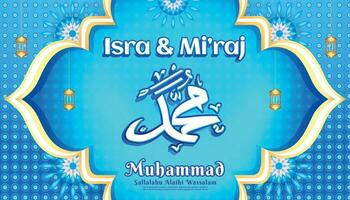 isra miraj Muhammad Prophet Islam Hintergrund 2 vektor