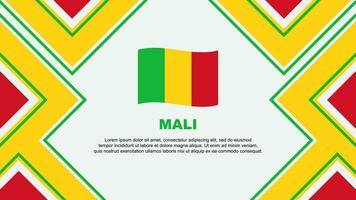 mali flagga abstrakt bakgrund design mall. mali oberoende dag baner tapet vektor illustration. mali vektor