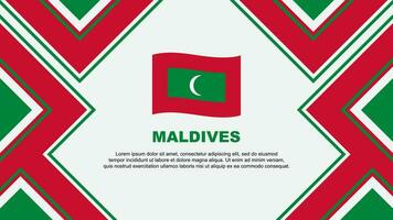 maldiverna flagga abstrakt bakgrund design mall. maldiverna oberoende dag baner tapet vektor illustration. maldiverna vektor