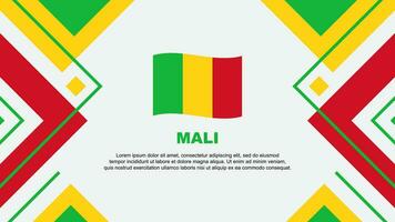 mali flagga abstrakt bakgrund design mall. mali oberoende dag baner tapet vektor illustration. mali illustration