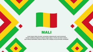 mali flagga abstrakt bakgrund design mall. mali oberoende dag baner tapet vektor illustration. mali mall