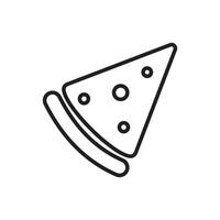 Pizza Symbol zum Apps und Websites auf Weiß Hintergrund. editierbar Schlaganfall. Vektor Illustration eps 10.
