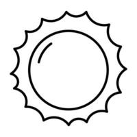 Symbol für die Sonnenlinie. vektor