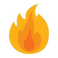 Feuer Flamme Symbol. vektor