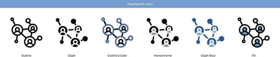 Teamwork Icon Set vektor