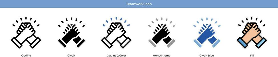 Teamwork Icon Set vektor