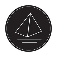 pyramid ikon logotyp vektor design mall