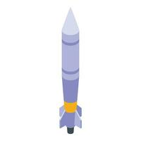 raket missil ikon isometrisk vektor. armén pistol krig vektor