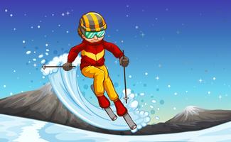 Skifahren vektor