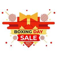 Boxing Day Sale Promotion Social Media Post Design-Vorlage vektor