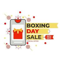 Boxing Day Sale Promotion Social Media Post Design-Vorlage vektor