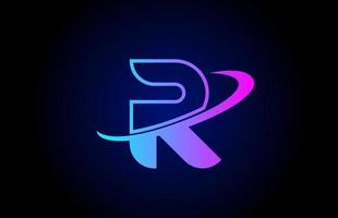 r-Brief-Logo-Symbol für Unternehmen und Unternehmen vektor